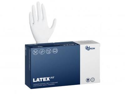 Rukavice LATEX /S  pudrované bílé/ 100ks
